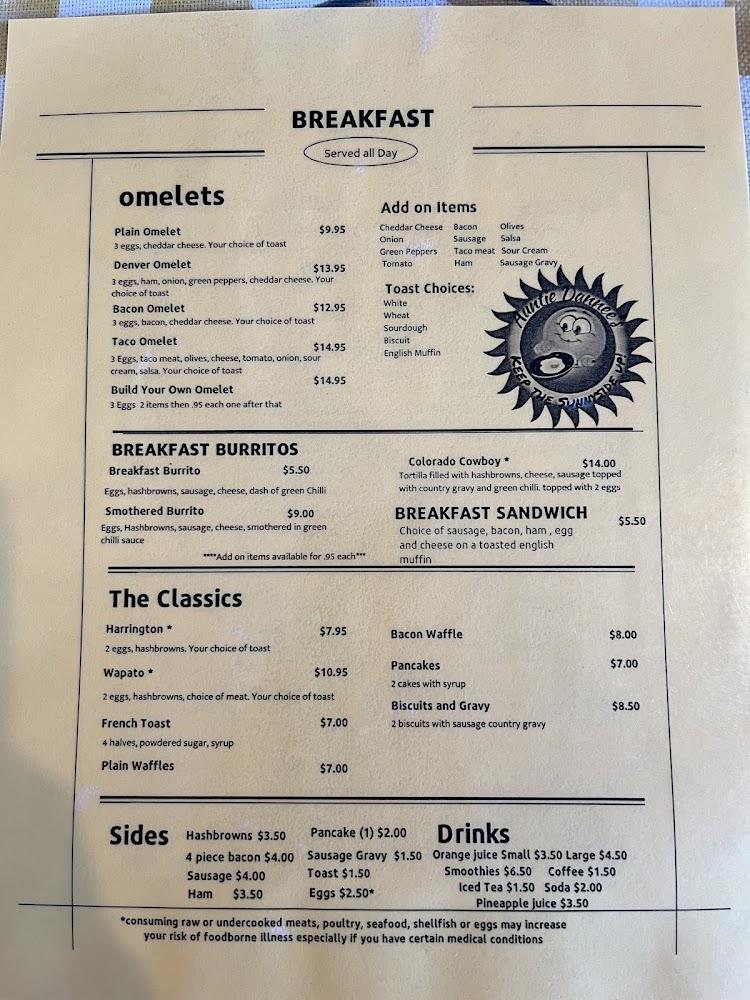 Auntie Dannee's Menu image 4